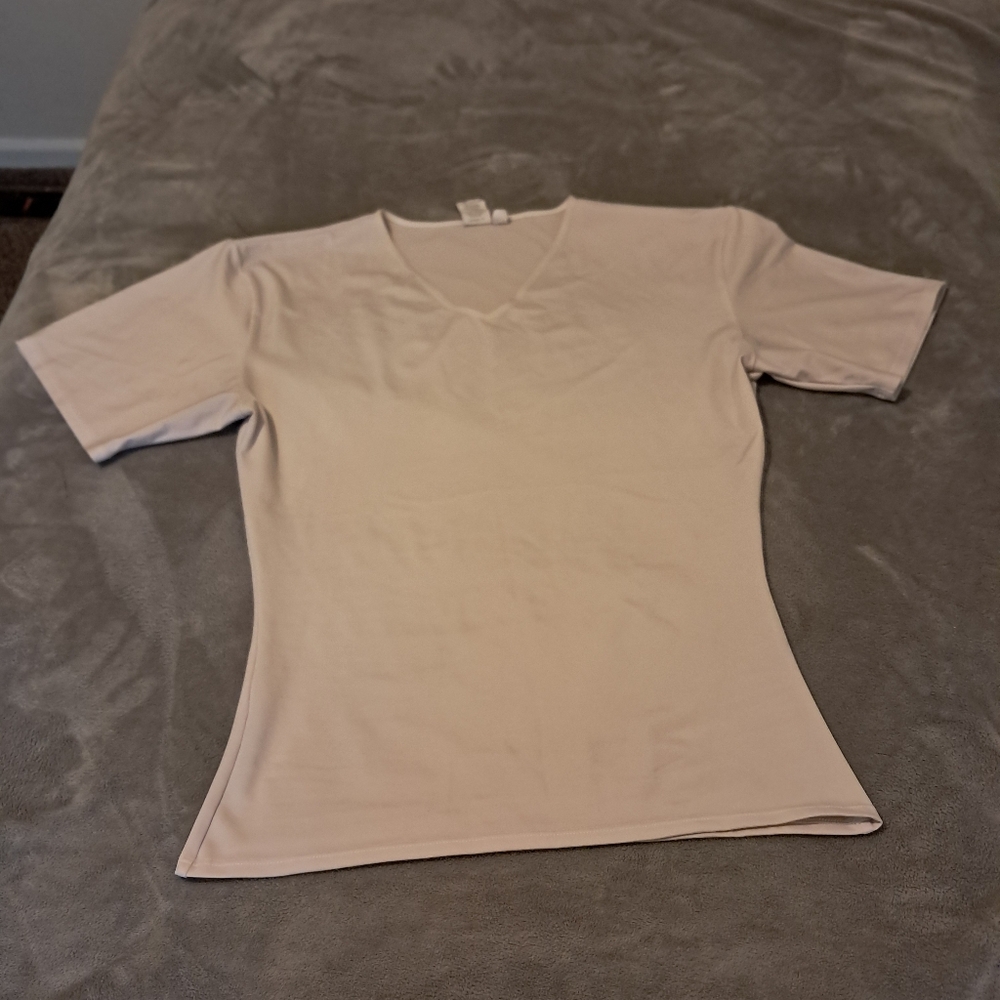 Insta Slim Mens Compression Short Sleeve V-neck Shirt Sz. XL